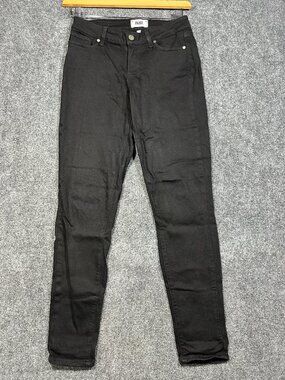 PAIGE Jeans Womens 27 Verdugo Ultra Skinny Black Stretch Pockets Logo